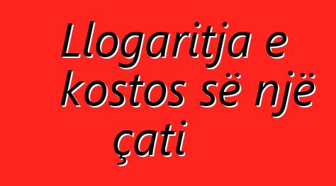 Llogaritja e kostos së një çati