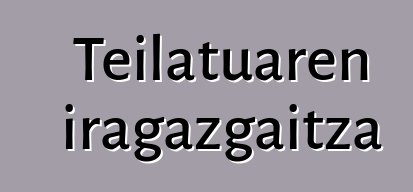 Teilatuaren iragazgaitza