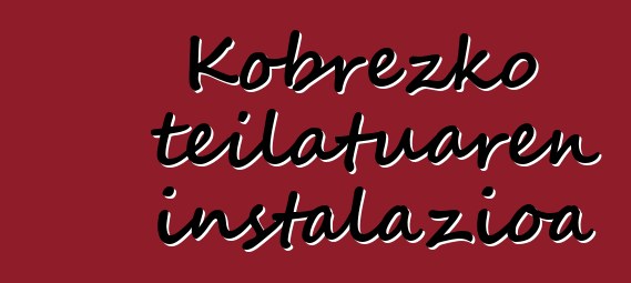 Kobrezko teilatuaren instalazioa