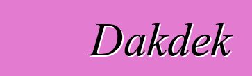 Dakdek