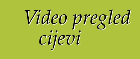 Video pregled cijevi