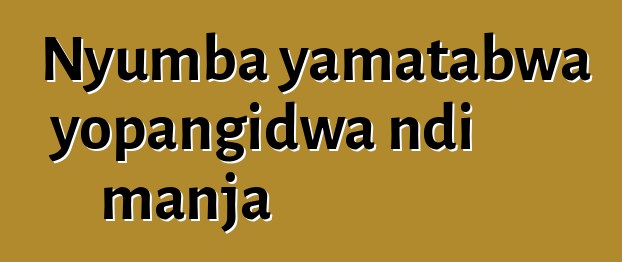 Nyumba yamatabwa yopangidwa ndi manja