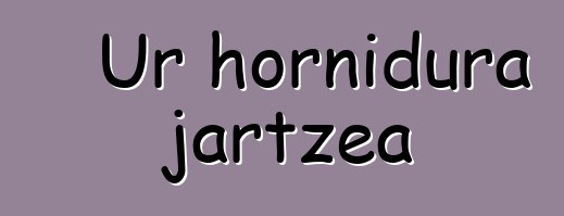 Ur hornidura jartzea